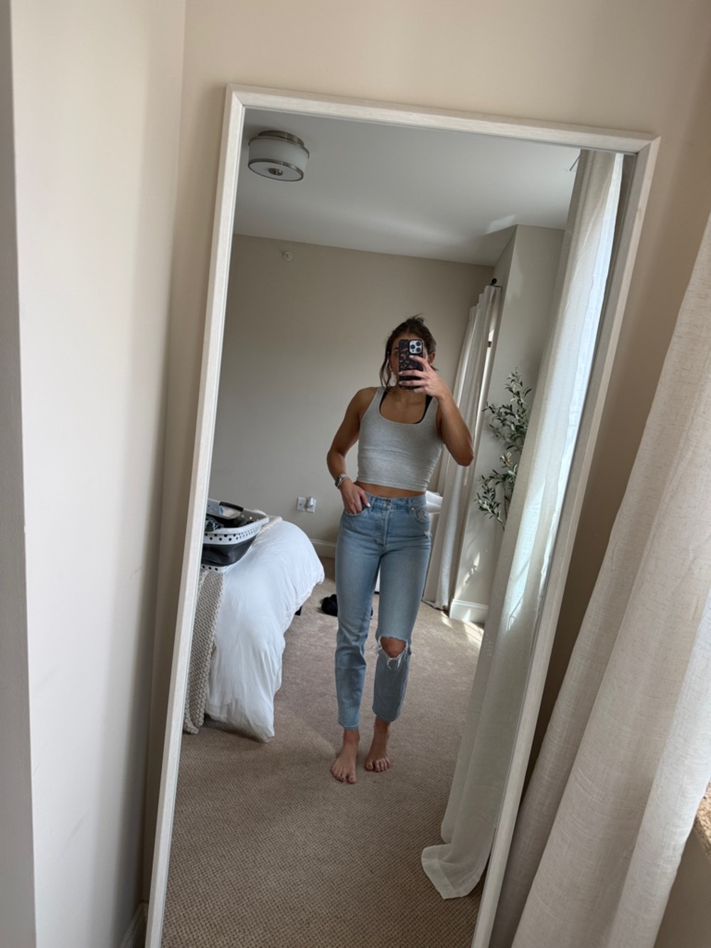GAP High Rise Cheeky Straight Jeans